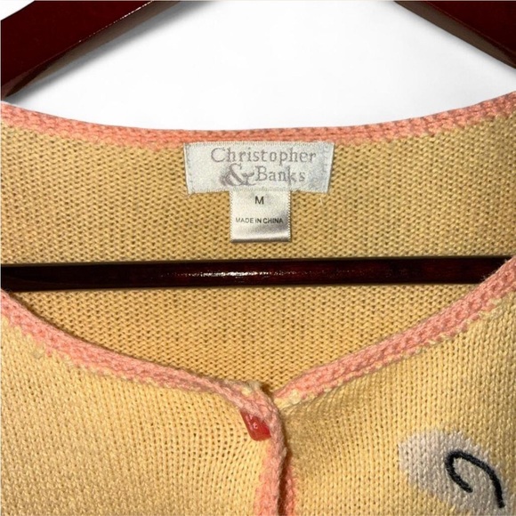 Early Y2K Vintage Christopher & Banks Whimsical Storybook Bunny Cardigan - Picture 4 of 10